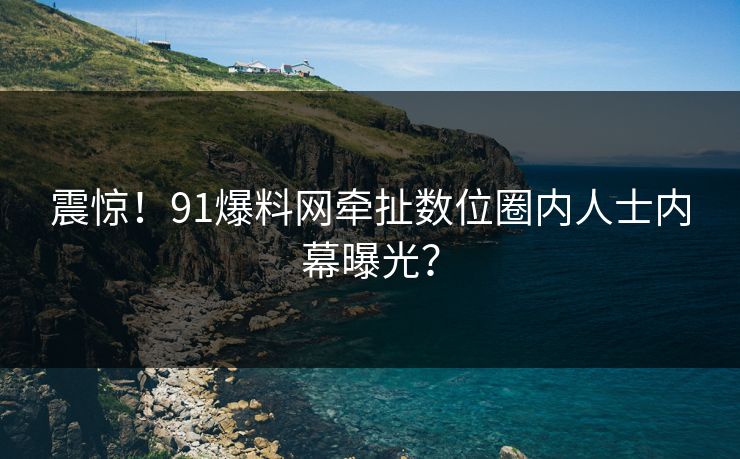 震惊！91爆料网牵扯数位圈内人士内幕曝光？