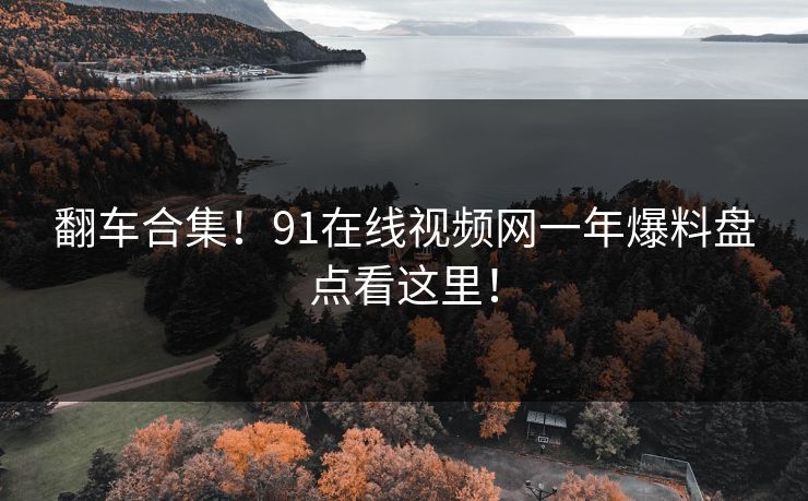 翻车合集！91在线视频网一年爆料盘点看这里！