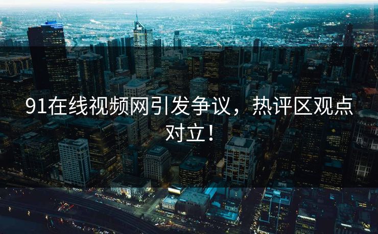 91在线视频网引发争议，热评区观点对立！